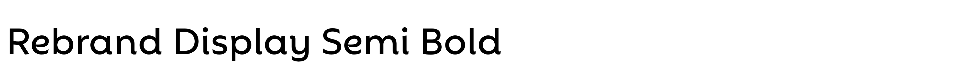 Rebrand Display Semi Bold
